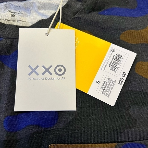 Phillip Lim Camo Shirt NWT Target Small Blue Green Brown - Picture 6 of 9